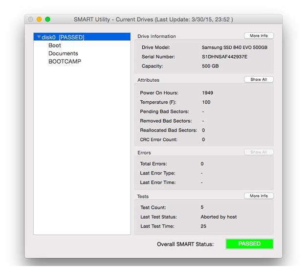 SMART Utility for temp monitor 