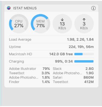 iStat Menus for mac temperature