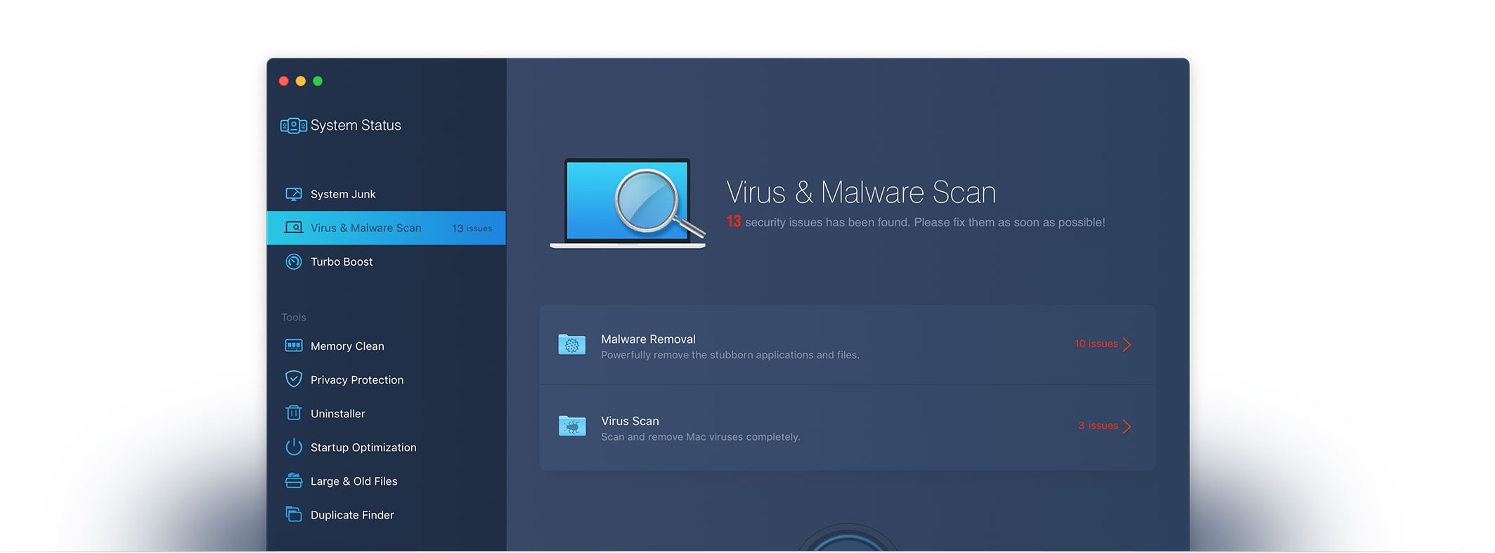 cleammymac x virus and malware scan