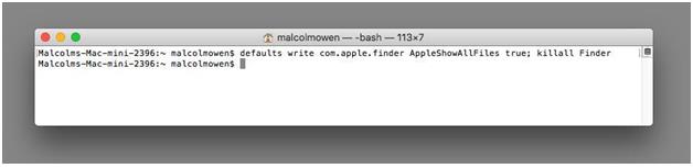 Hidden Files On Mac Using Terminal