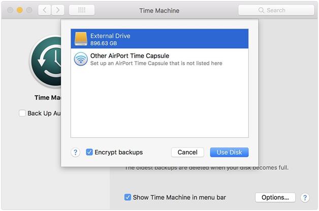 external drive in mac