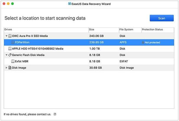 EaseUS Data recovery