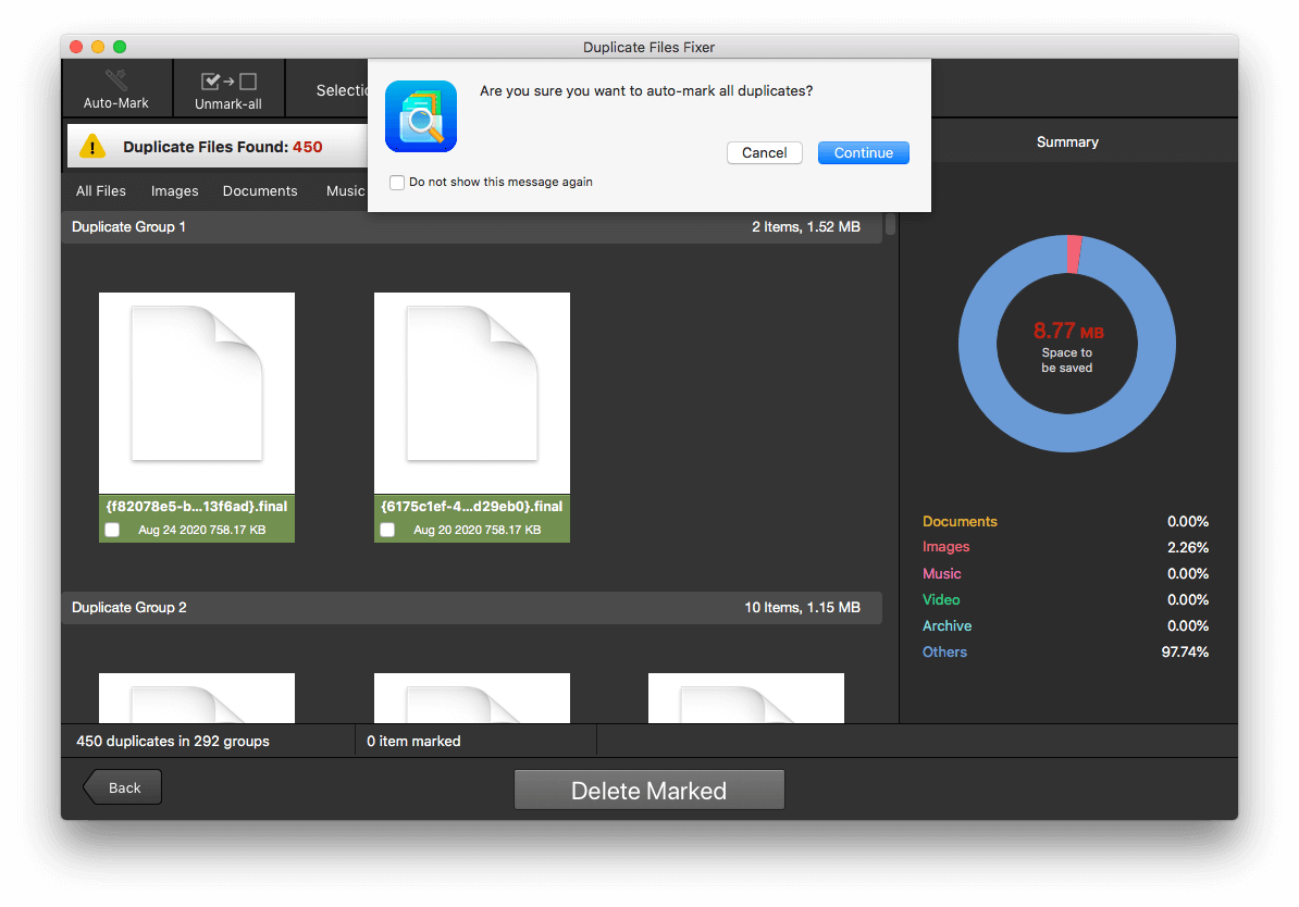 Duplicate Files Fixer