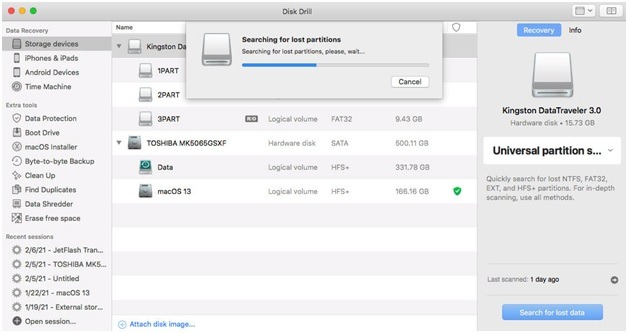 Disk Drill Partition Recovery