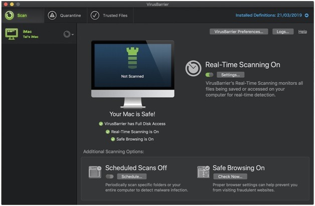 Intego Internet Security sacn