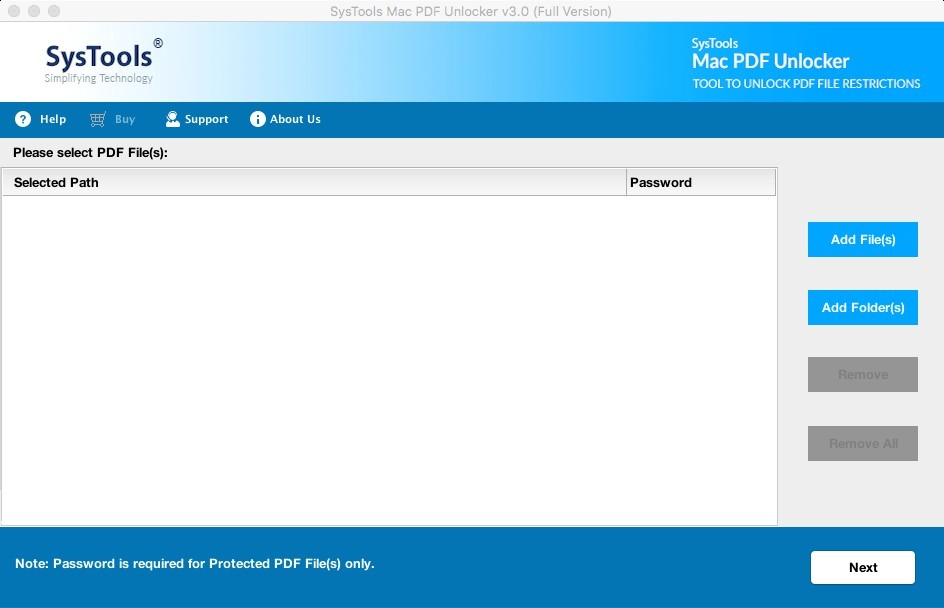 SysTools Mac PDF Unlocker