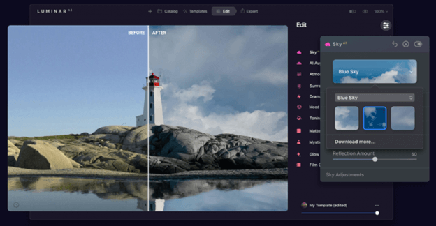 Luminar AI- Photoshop Alternatives for Mac