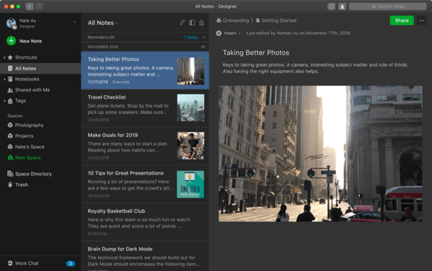 Evernote - Best Writting Apps for mac