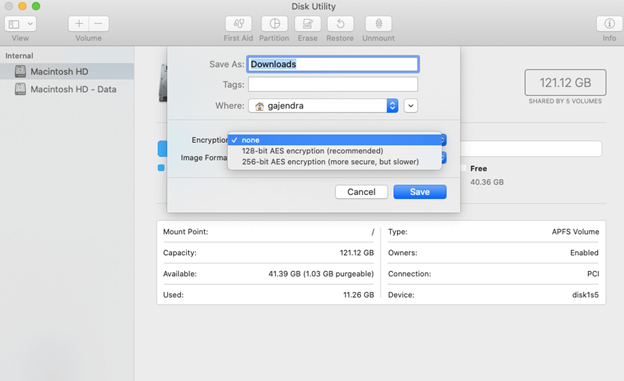 Disk Utility - Encryption Software for Mac