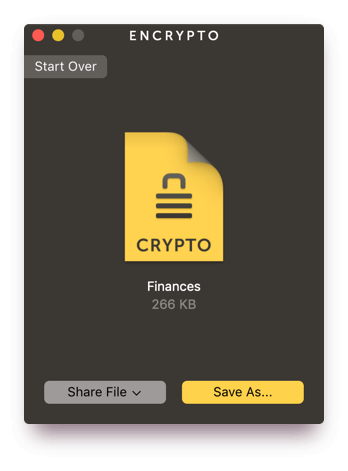 Encrypto - Encryption Software for mac