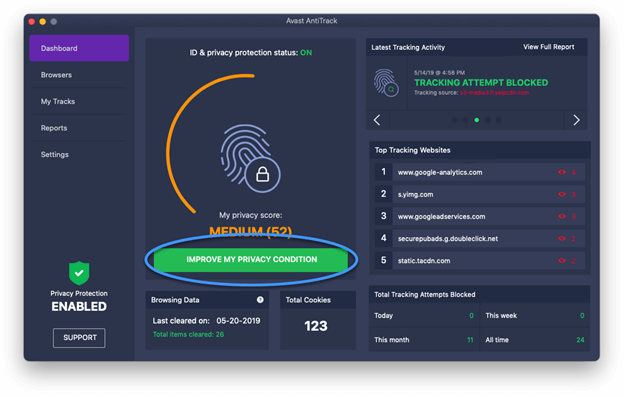 Avast Anti Track