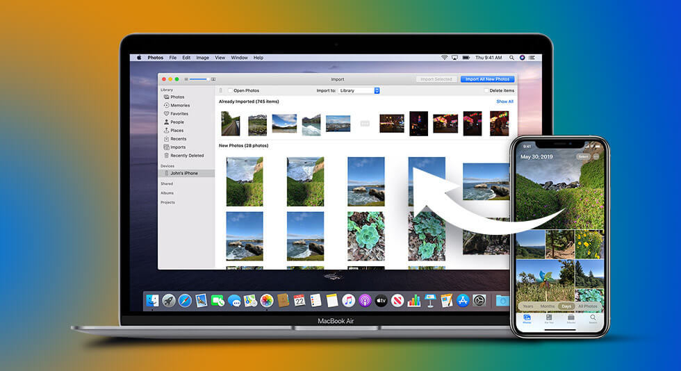 How to transfer photos from iphone to mac