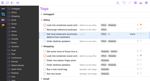 Omnifocus 3 - To Do List app