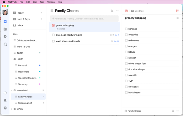 Tick Tick - Todo list app for mac