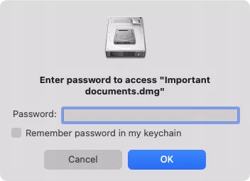 Enter password to access Important Document