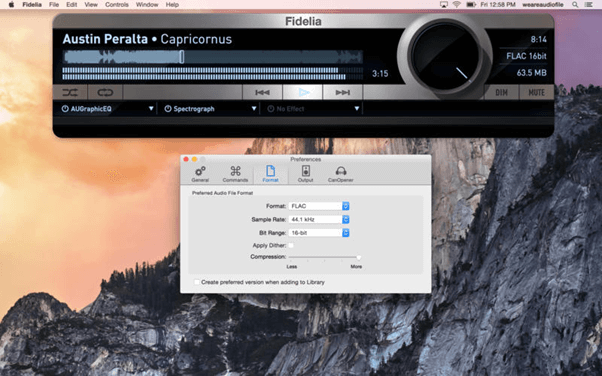 Fidelia - Music Player for mac