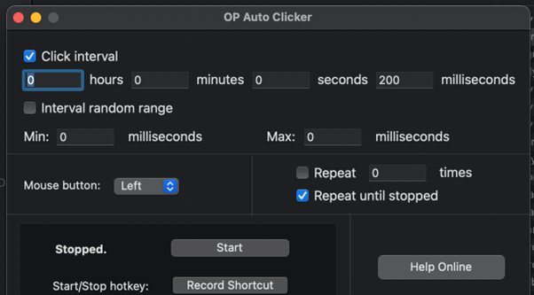 Mac Auto Clicker by File Horse