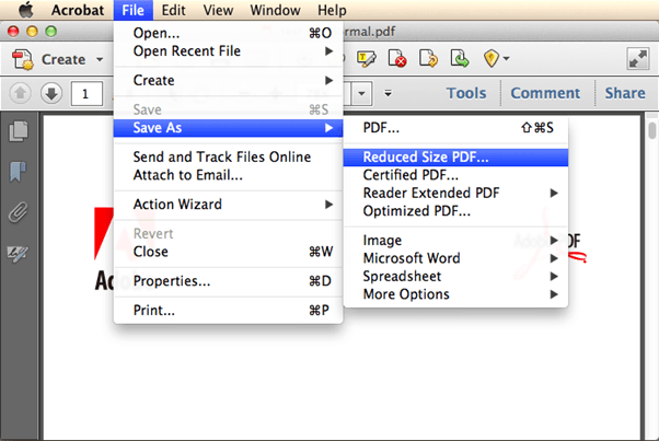 Reduce File Size With Acrobat