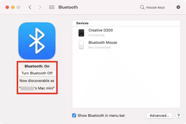 Turn Bluetooth Off