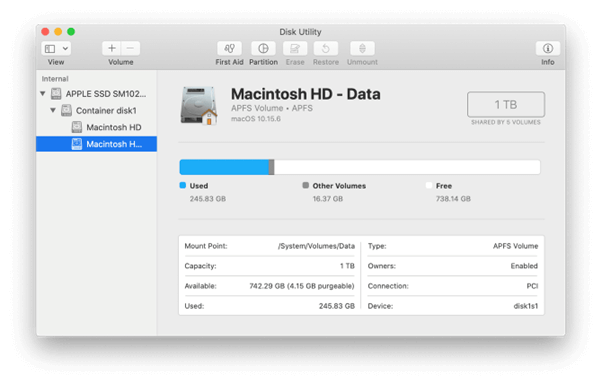 Macintosh HD Data