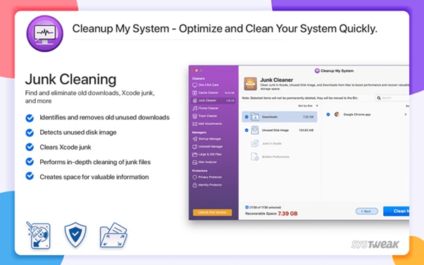 Junk Cleaning - Cleanup My System