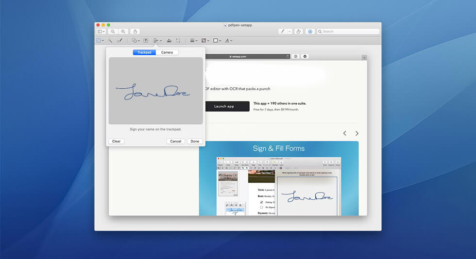 How to sign a PDF on mac