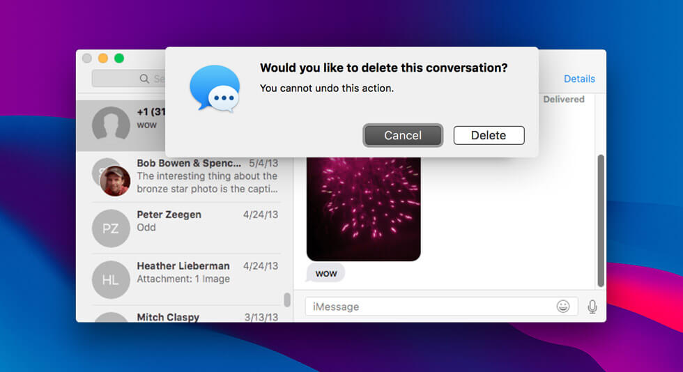 How to Delete Messages on mac