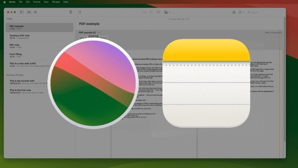 Message and Notes - MacOS Sonoma