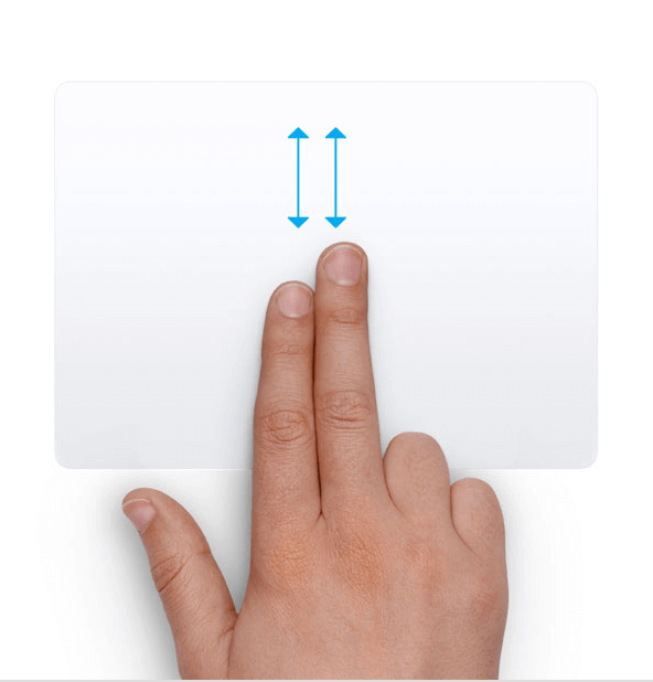 Two Finger Scroll on macbook