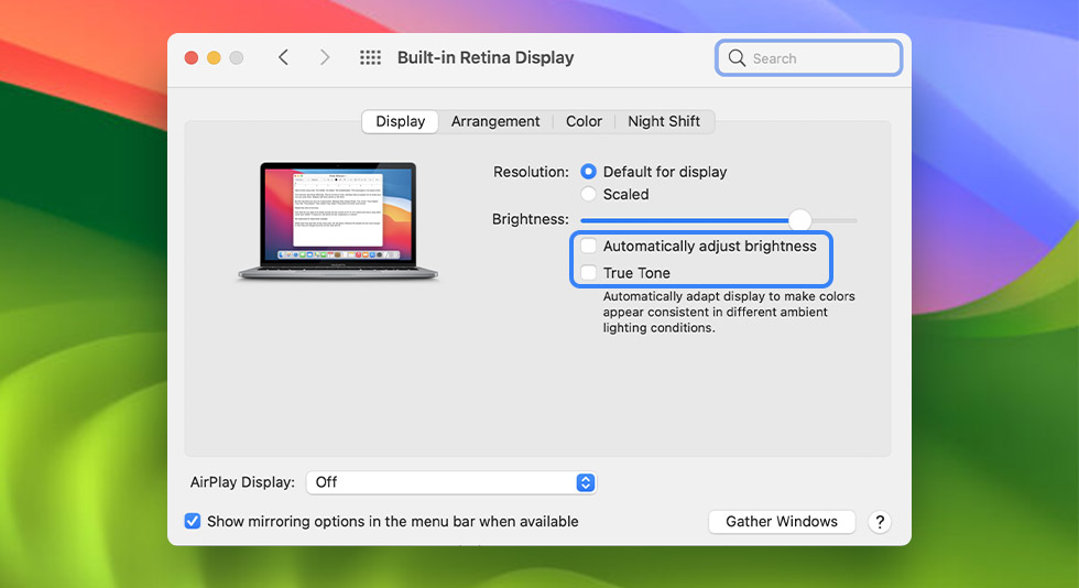 How To Turn Off Auto Brightness On Mac