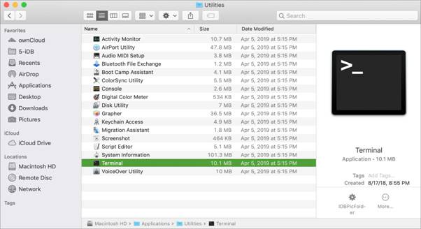 Terminal to Delete Partition on Mac