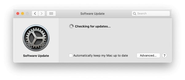 Mac stuck on checking for updates