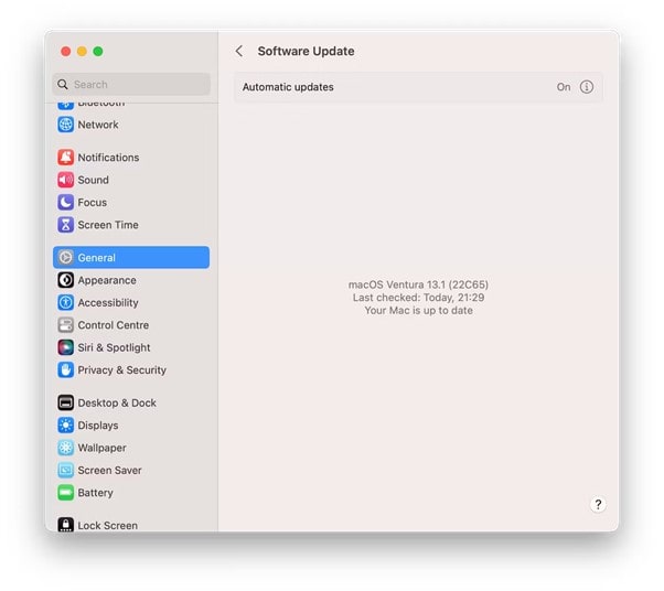 Check for macOS Updates