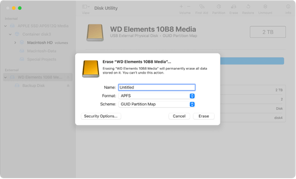 format hard drive for Mac