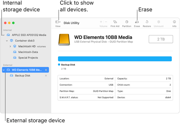 external hard drive formatted for Mac