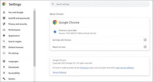 About Google Chrome