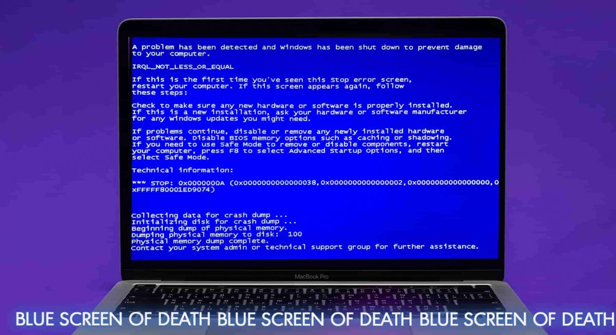 Mac Blue Screen of Death Issue